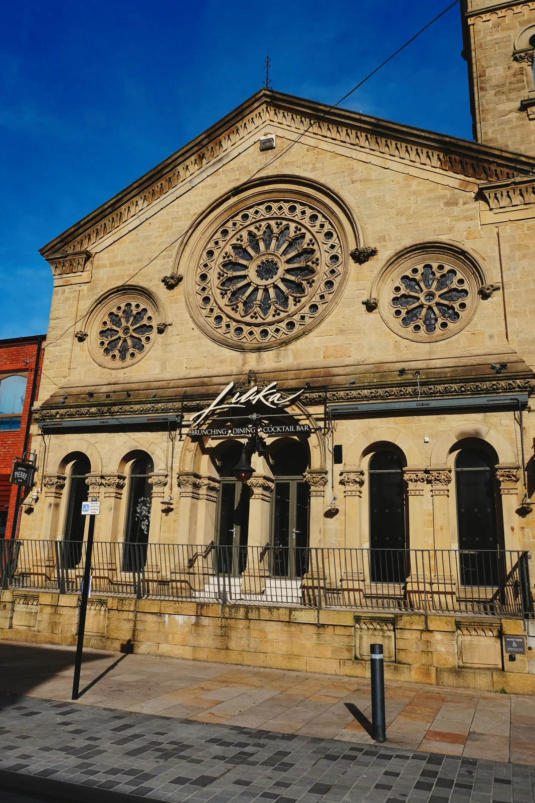 Luka’s church facade and rose window on Fishergate