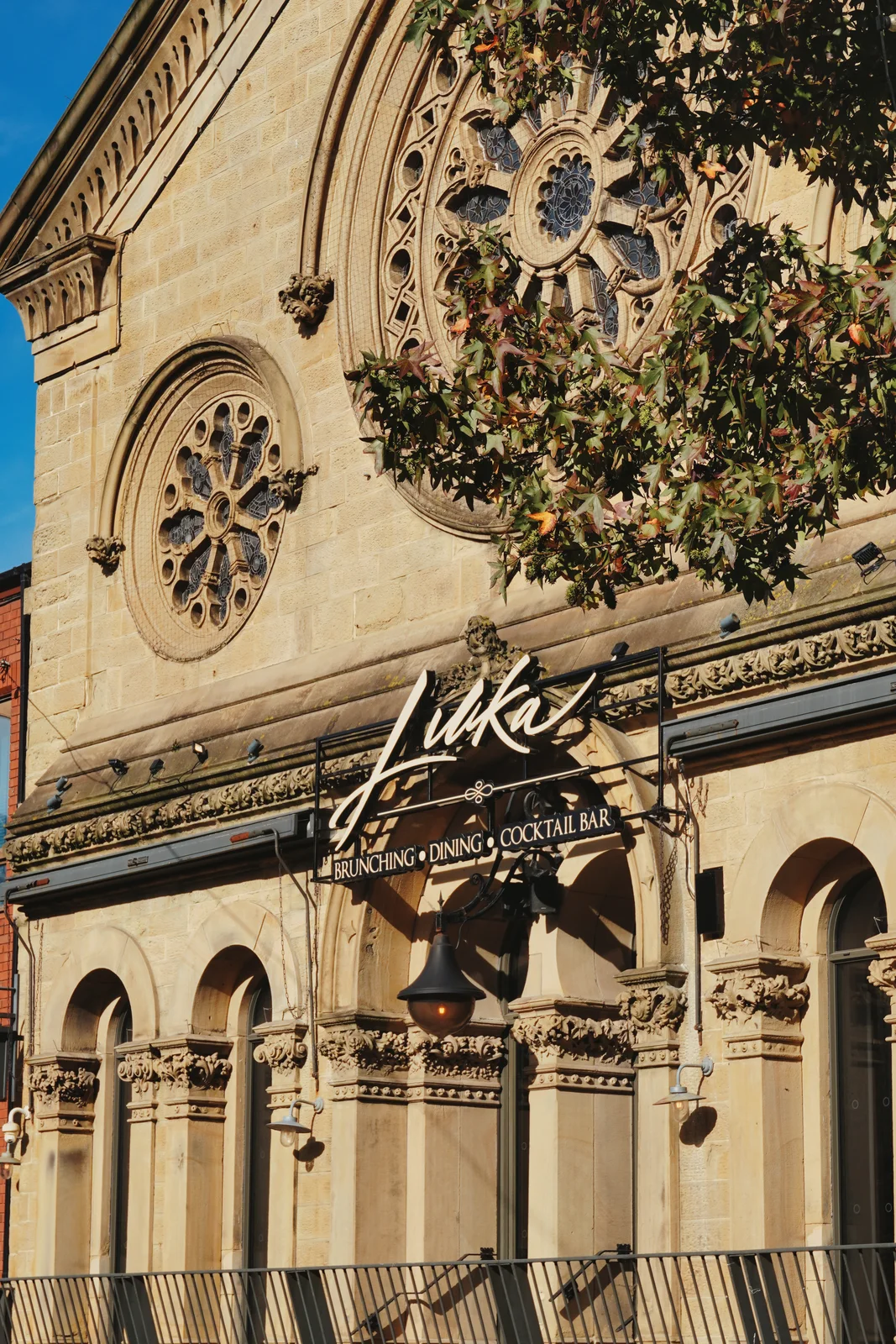 Luka’s church facade and rose window on Fishergate